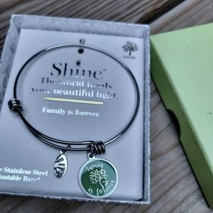 Family is Forever Bangle Bracelet